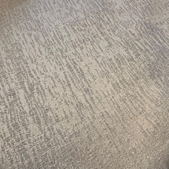 Waterford Fine Linens Metallic Silver & White Curtain Panels 50" X 96" - Picture 4 of 5